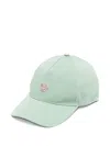 Versace Embroidered Medusa Baseball Cap In Green