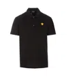 VERSACE EMBROIDERED MEDUSA POLO T-SHIRT