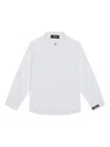 Versace Embroidered Shirt In White