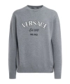 Versace Milano Stamp Embroidered Wool Jumper