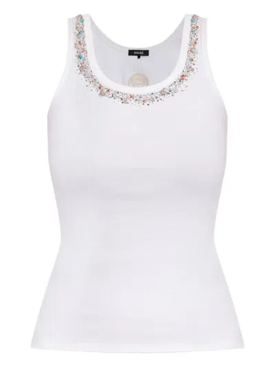 VERSACE EMBROIDERED TANK TOP