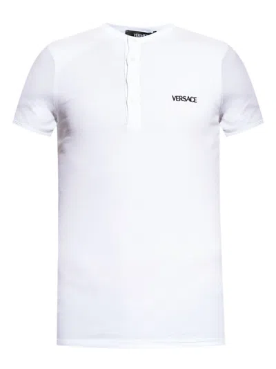 VERSACE T-SHIRT  SERAFINO CON LOGO RICAMATO