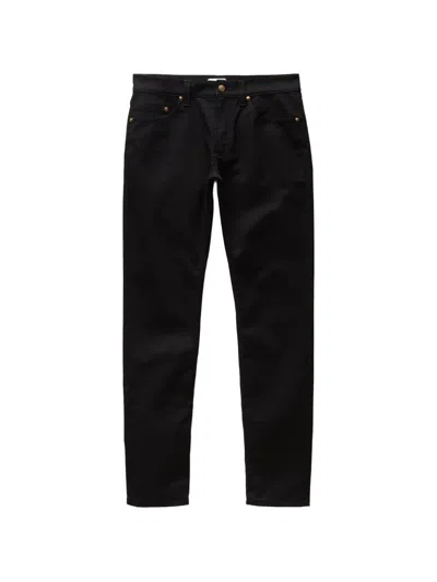 Versace Embroidered-detail Slim Jeans In Black