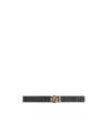 Versace Enamel Medusa Biggie Belt In Nude