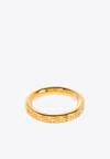 Versace Engraved-greca Brass Ring In Gold