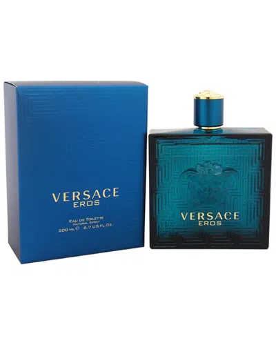 Versace Eros 6.7oz Men's Eau De Toilette Spray In Transparent
