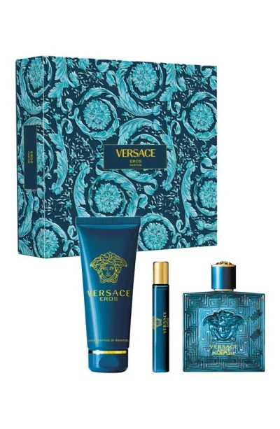 Versace Eros Eau De Parfum Gift Set $205 Value In White