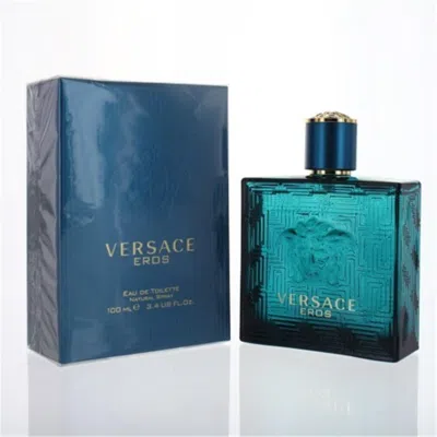 Versace Eros Eau De Toilette Spray In Blue