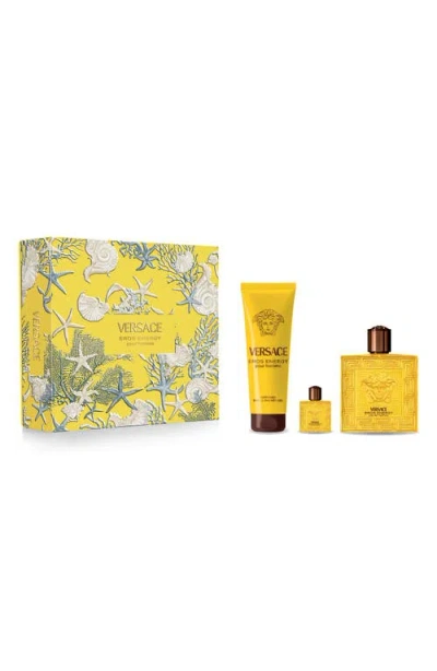 Versace Eros Energy Eau De Parfum 3-piece Gift Set $171 Value In No Color