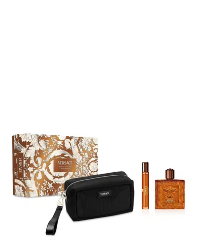 Versace Eros Najim Pour Homme Parfum Gift Set ($237 Value) In Brown