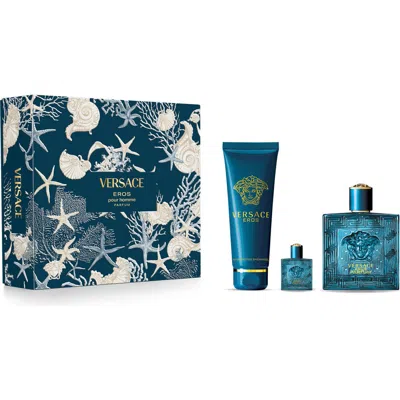 Versace Eros Parfum 3-piece Gift Set $206 Value In No Color