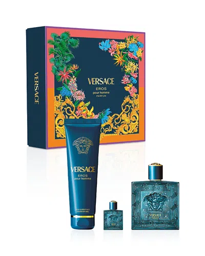 Versace Eros Parfum Gift Set ($228 Value) In Blue
