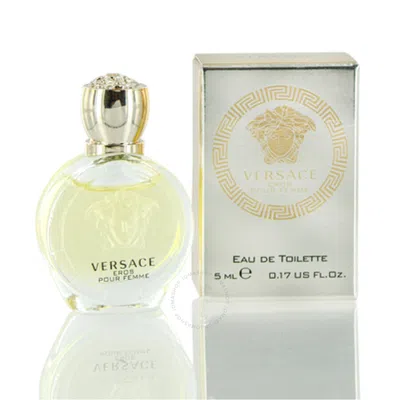 Versace Eros /  Edt Splash Mini 0.17 oz (5.0 Ml) (w) In Yellow/white/orange/red