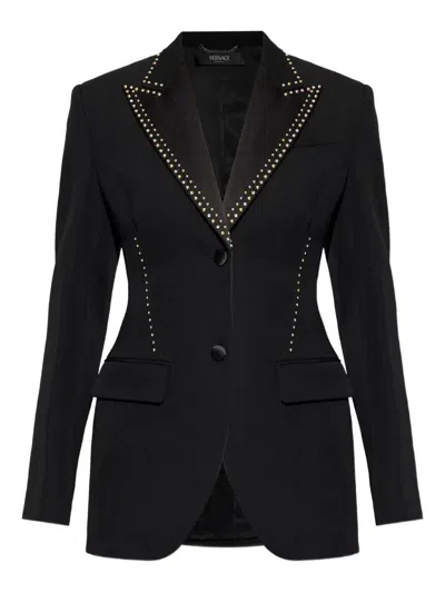 Versace Evening Jacket In Black