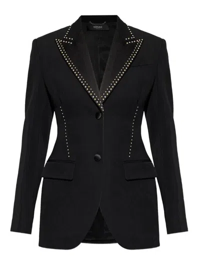 Versace Evening Jacket In Black