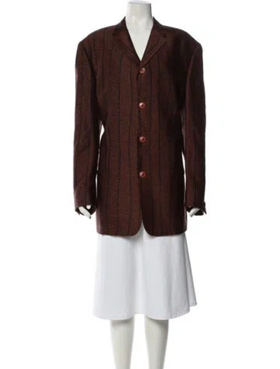 Pre-owned Versace Evening Jacket In Brown