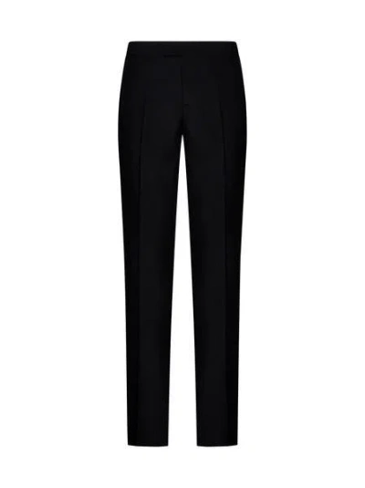 Versace Evening Pant With Duchesse Detail In Black