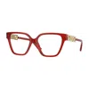 Versace Demo Butterfly Ladies Eyeglasses Ve3358b 5476 54 In Red