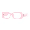 Versace Ladies Pink Rectangular Eyeglass Frames 0ve3362u In Pink