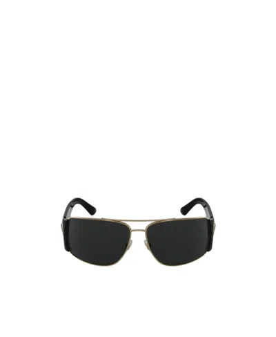 Versace Eyewear Aviator Sunglasses In Black