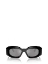Versace Rectangle-frame Sunglasses In Black