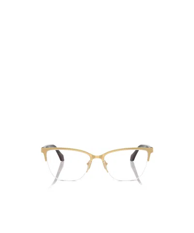 Versace Eyewear Cat Eye Frame Glasses In Metallic