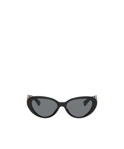 Versace Eyewear Cat-eye Frame Sunglasses In Black