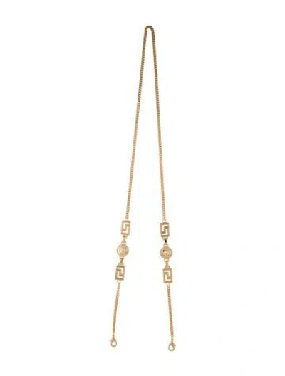 Pre-owned Versace Eyewear Chain In Gold