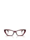 Versace Eyewear Eyeglasses In Burgundy