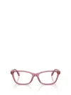 Versace 54mm Cat Eye Optical Glasses In Pink