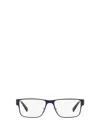 Versace 55mm Rectangular Optical Glasses In Blue