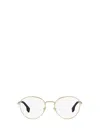 Versace Ve1279 Round-frame Glasses In Gold