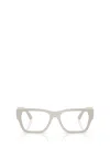 Versace 55mm Square Optical Glasses In Neutral