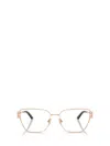Versace 57mm Pillow Optical Glasses In Gold