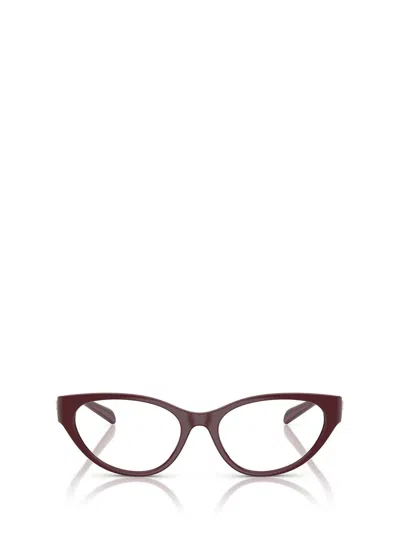 Versace Eyewear Eyeglasses In Burgundy