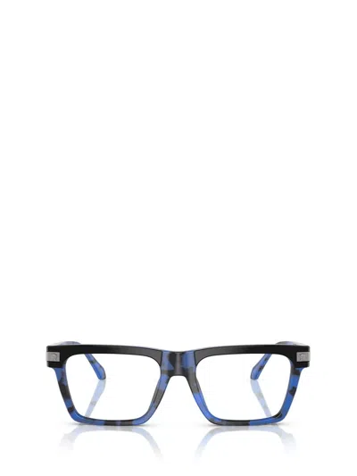 Versace Eyewear Eyeglasses In Top Black / Havana Blue