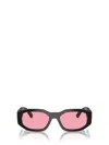 Versace Eyewear Rectangular Frame Sunglasses In Black