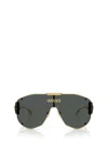 Versace Geometric Sunglasses In Gold