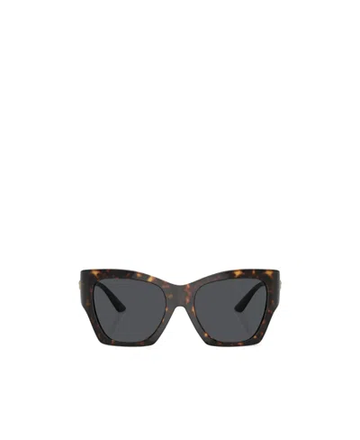 Versace Eyewear Irregular-frame Sunglasses In Black