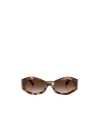 Versace Womens Brown Ve4466u Irregular-frame Injected Sunglasses In Brown
