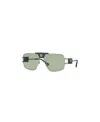 Versace Eyewear Oversized Frame Sunglasses In Gray