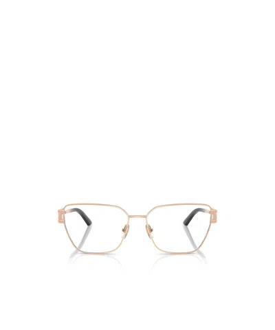 Versace Eyewear Pillow-frame Glasses In Gold
