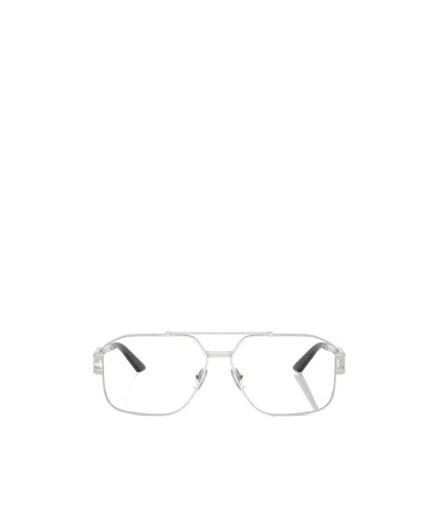Versace Eyewear Pilot-frame Glasses In White
