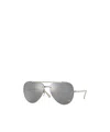 Versace Eyewear Pilot Frame Sunglasses In Gray