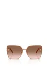 Versace 63mm Oversize Gradient Square Sunglasses In Pink
