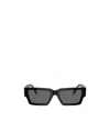 Versace Eyewear Rectangle Frame Sunglasses In Gray