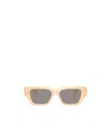 Versace Eyewear Rectangle-frame Sunglasses In Neutral