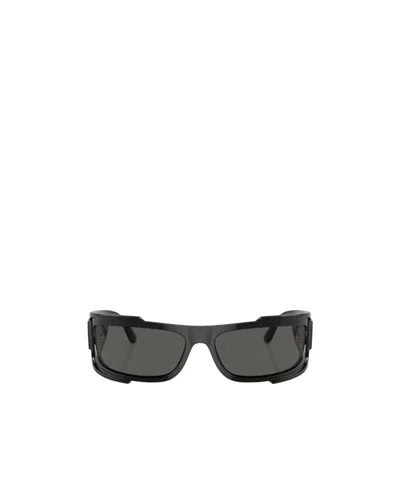 Versace Eyewear Rectangular Frame Sunglasses In Black