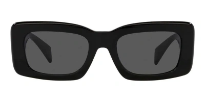 Versace Eyewear Rectangular Frame Sunglasses In Black