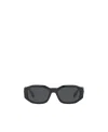 Versace Eyewear Rectangular Frame Sunglasses In Gray